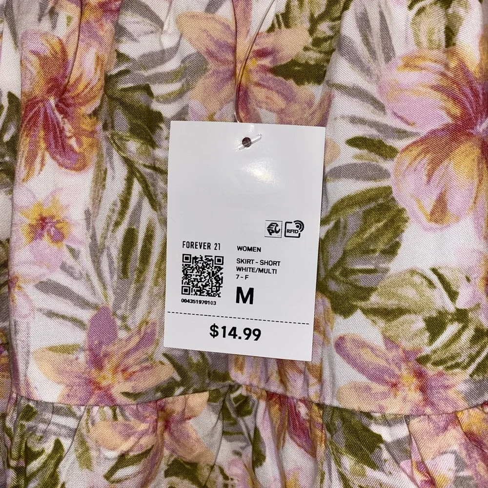 floral summer skirt - Picture 2 of 2